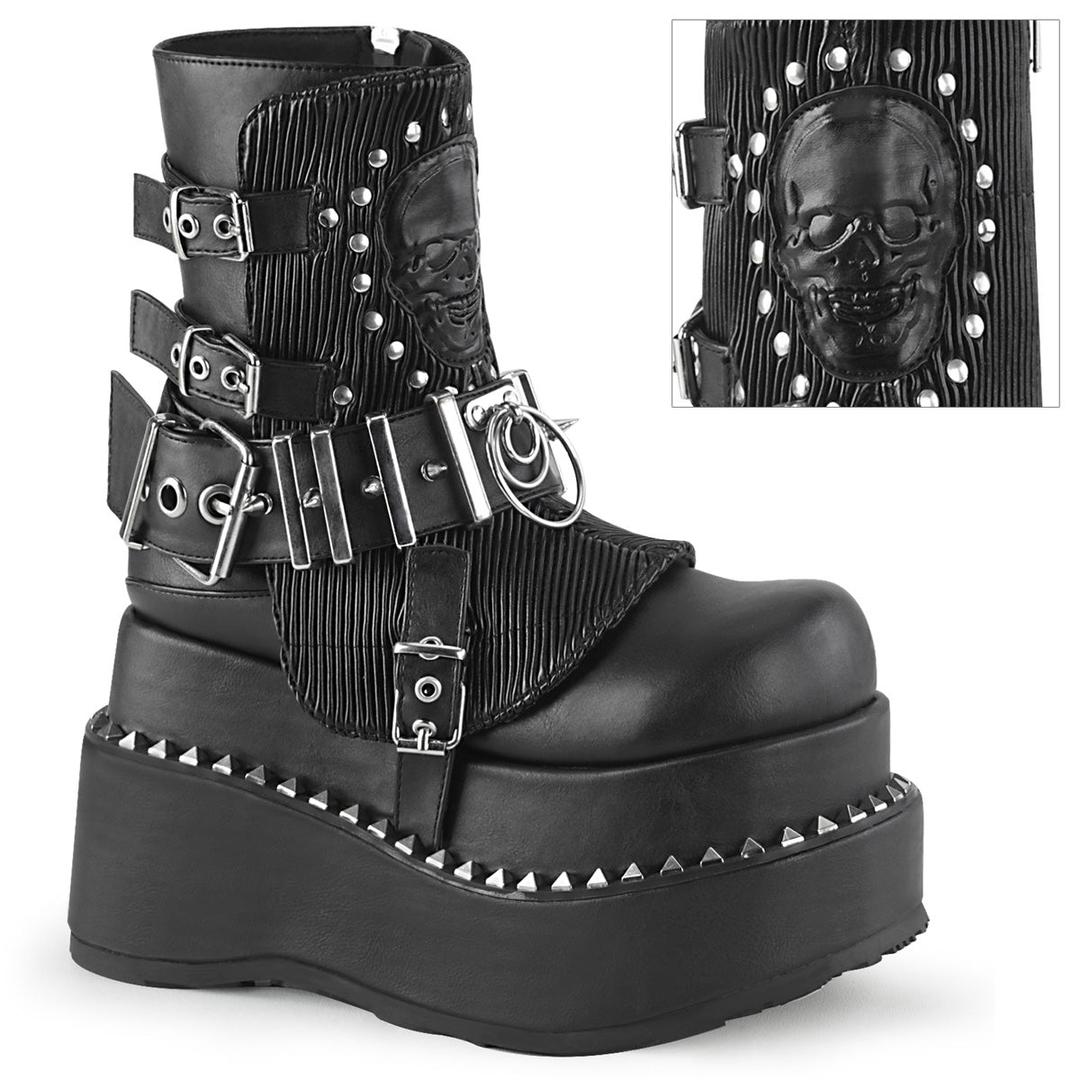 Bear-150 - Black Vegan Leather / 10