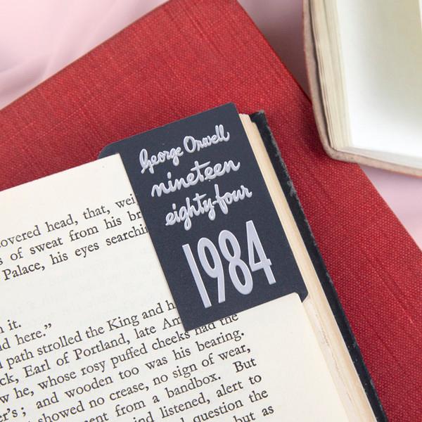 책끝 메탈 북마크 책갈피 - 1984