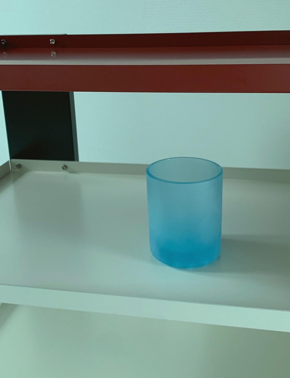 aqua matt bubble glass