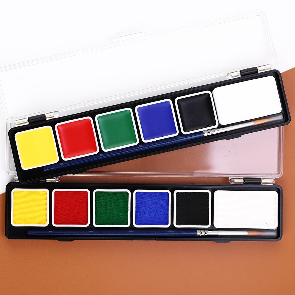 6색 유성 수성 바디페인팅 페이스페인팅  특수분장재료