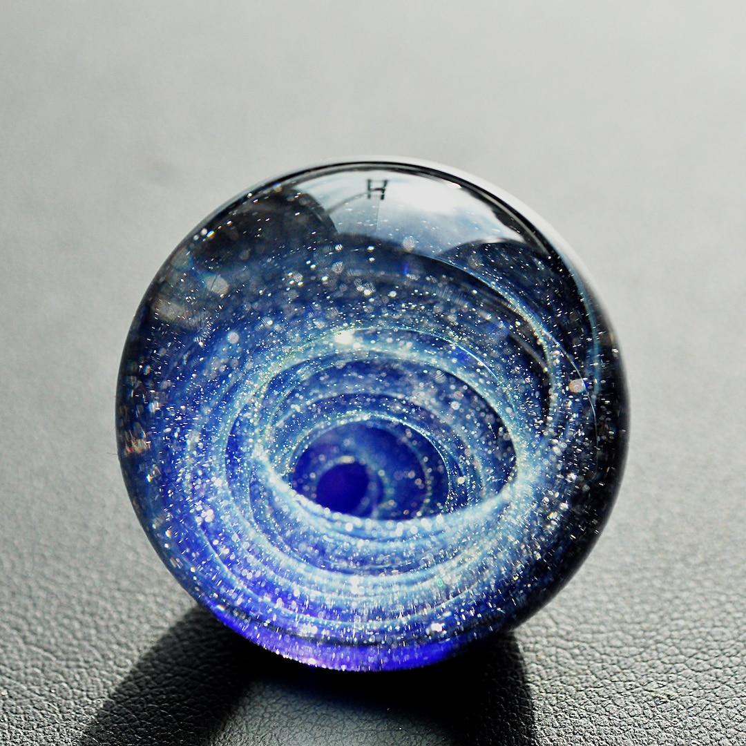 Unique Gift Night Sky Galaxy marble Universe pellet Ball Space Blown Glass 3cm,glass dome Planet Stars Twisted Space Glass marble