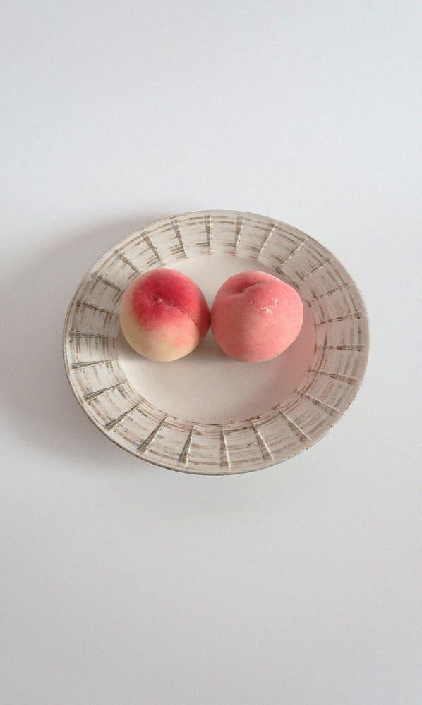 수스튜디오 빈티지 펄 플레이트 파스타 브런치 일본 도자기 접시