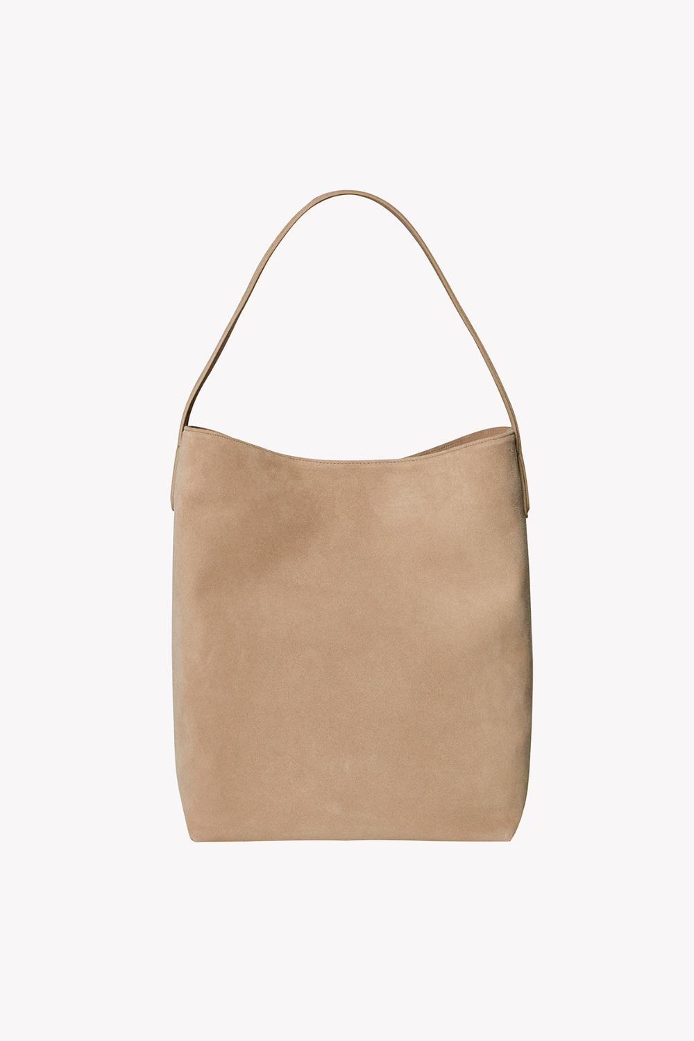 Amily Suede Shoulder Bag (Beige)