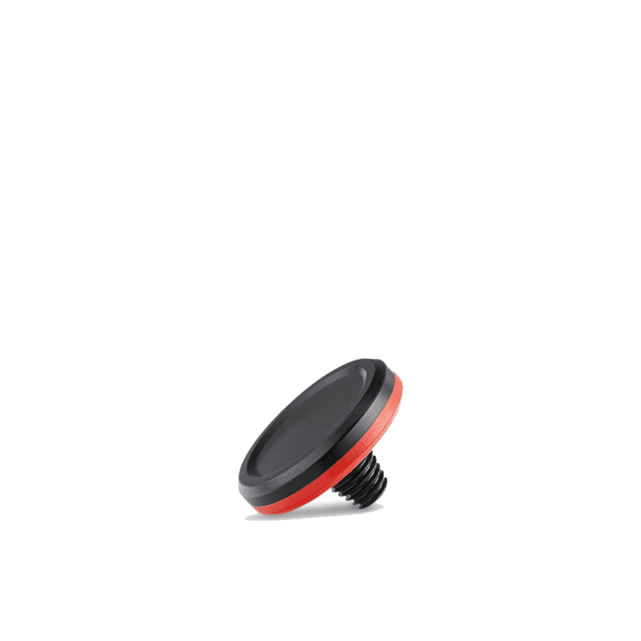 Soft Release Button, aluminium, black anodized finish