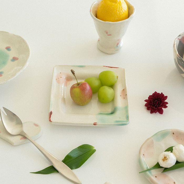 [Rosie Grove] frutta - square plate
