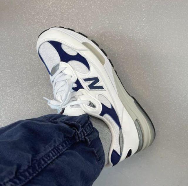 뉴발란스 992 화이트 네이비 그레이 운동화