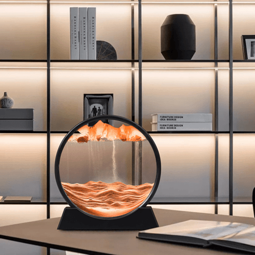 슬로우 모래멍 물멍 액자 인테리어 소품 무소음 샌드아트 모래시계