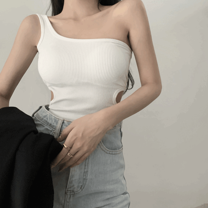 [5.23 입고예정] 원숄더 언발 나시 브라렛