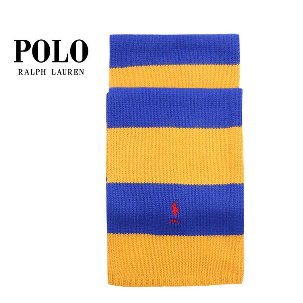 폴로 남녀공용 머플러 스트라이프 목도리 옐로우/블루 (PC0976-431)