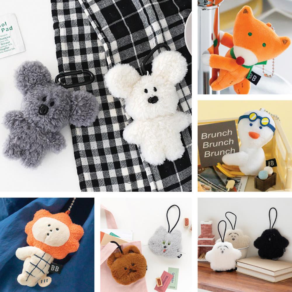 로마네 귀여운 캐릭터 인형 키링 에어팟 가방 곰인형 키홀더 열쇠고리 선물 가방고리 파우치
