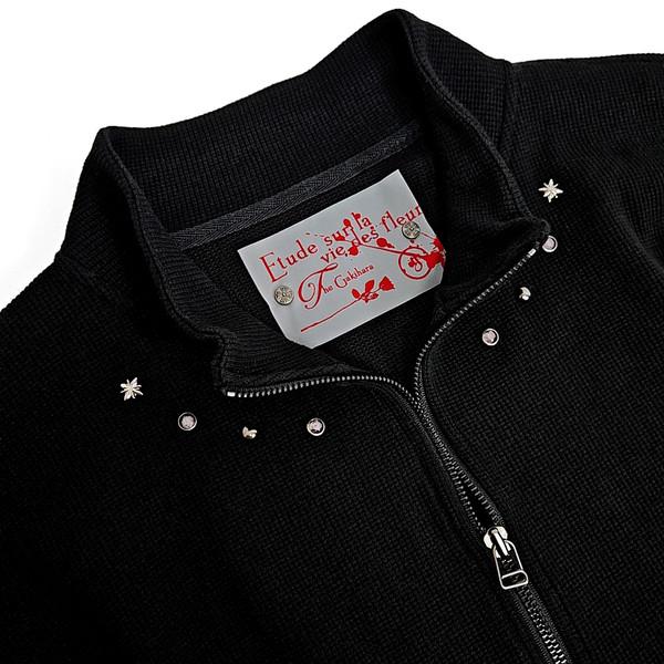 Defka western rivet layered sleeve zipup (black) 예약발송