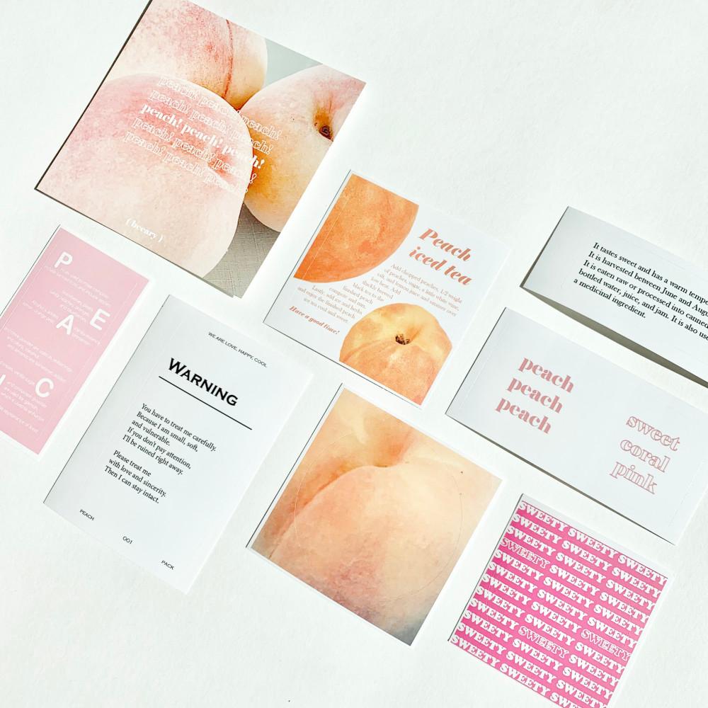 복숭아 스티커팩