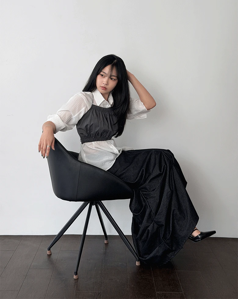 프렌시 셔링 스커트