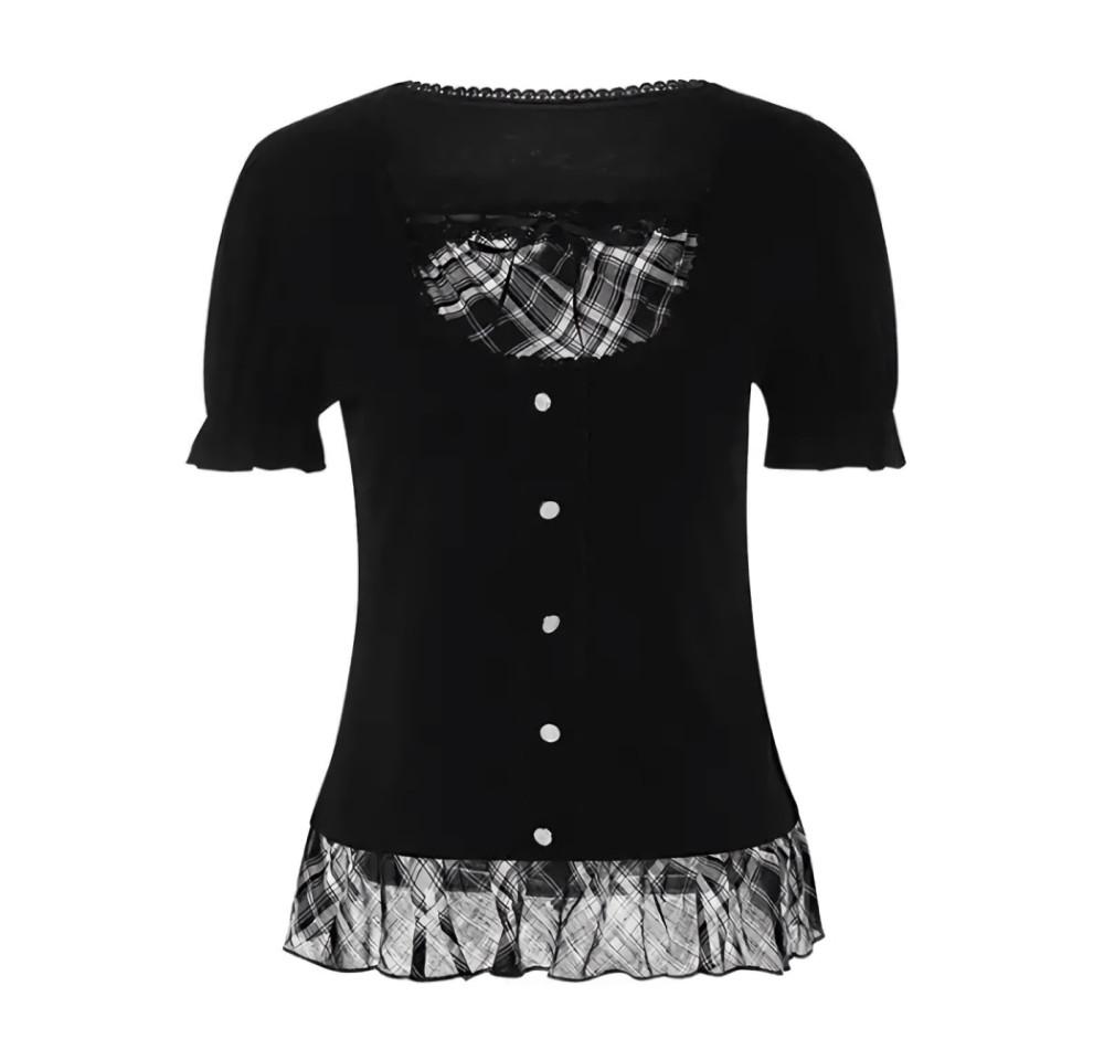 고스로리 빈티지 블라우스