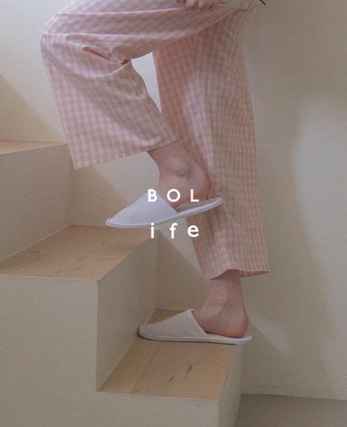 two pk long pants / pink check