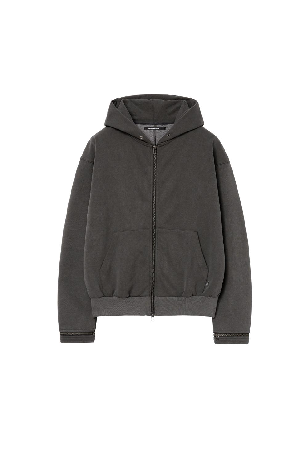 Boxer Zip Hoodie Pigment Charcoal