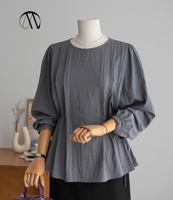 A. 엘비스 핀턱 블라우스<span style=font-size:0pt