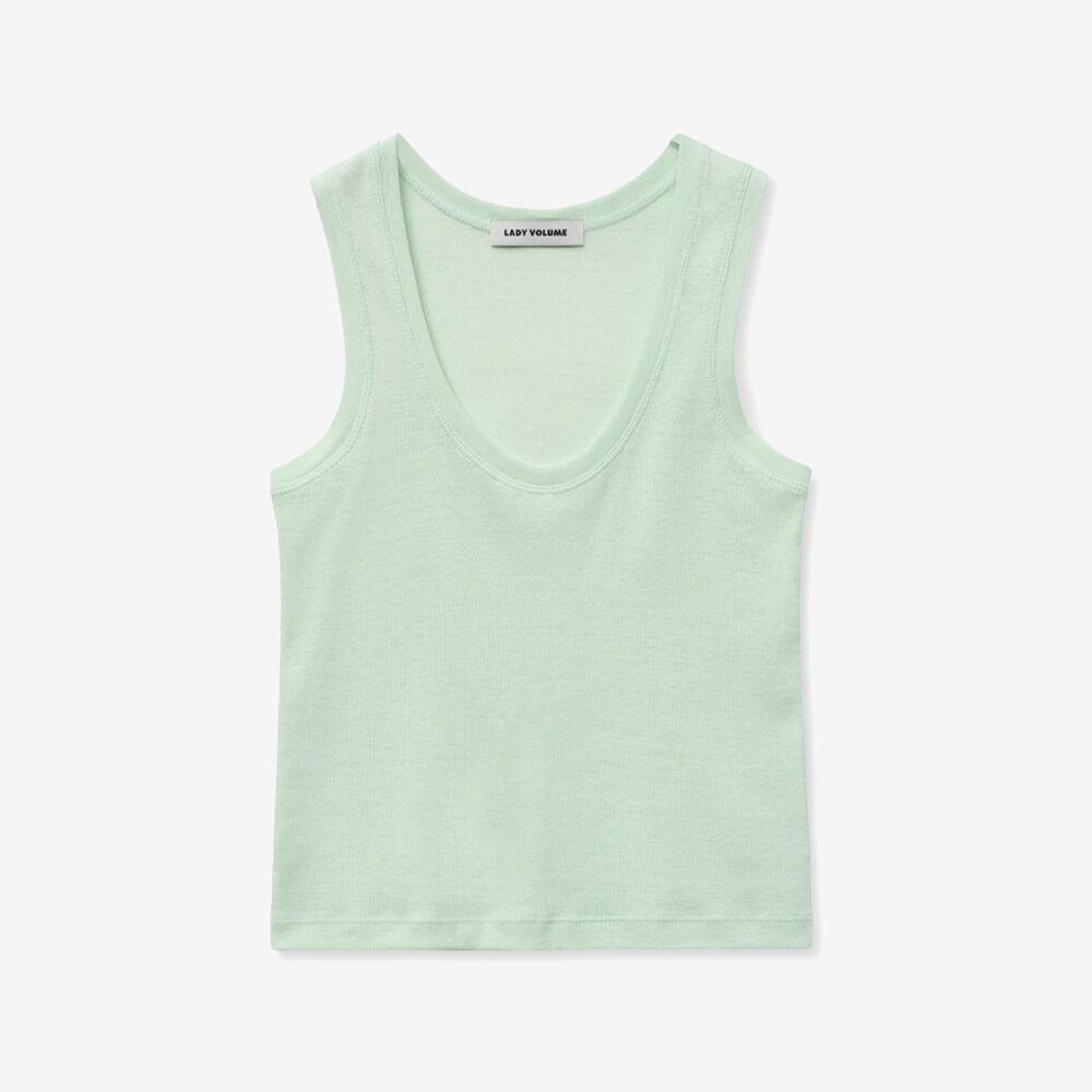 BASIC ROUND SLEEVELESS_GREEN