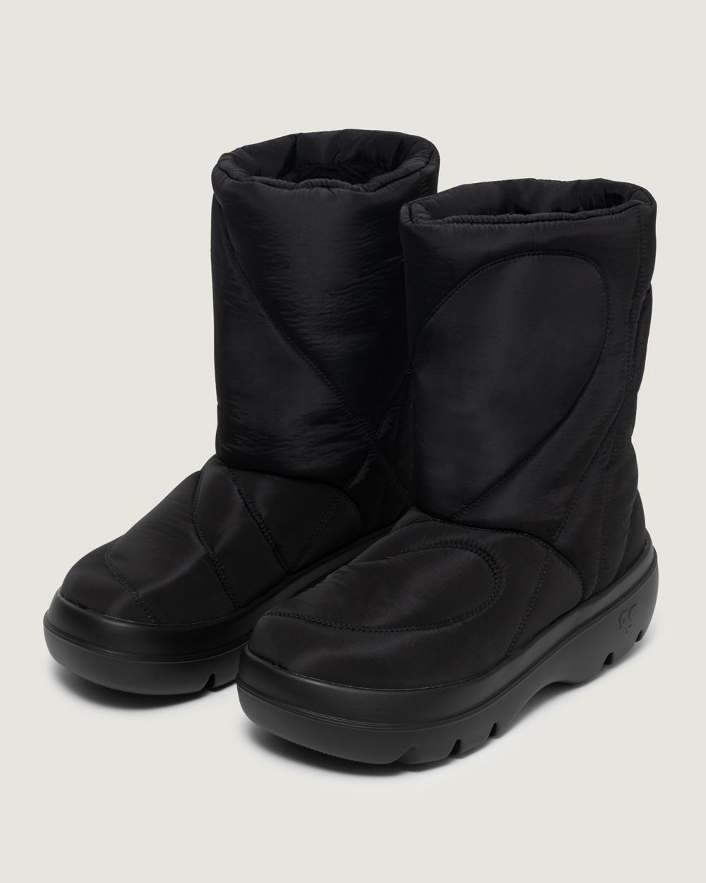 Fuzzy padding boots_Black