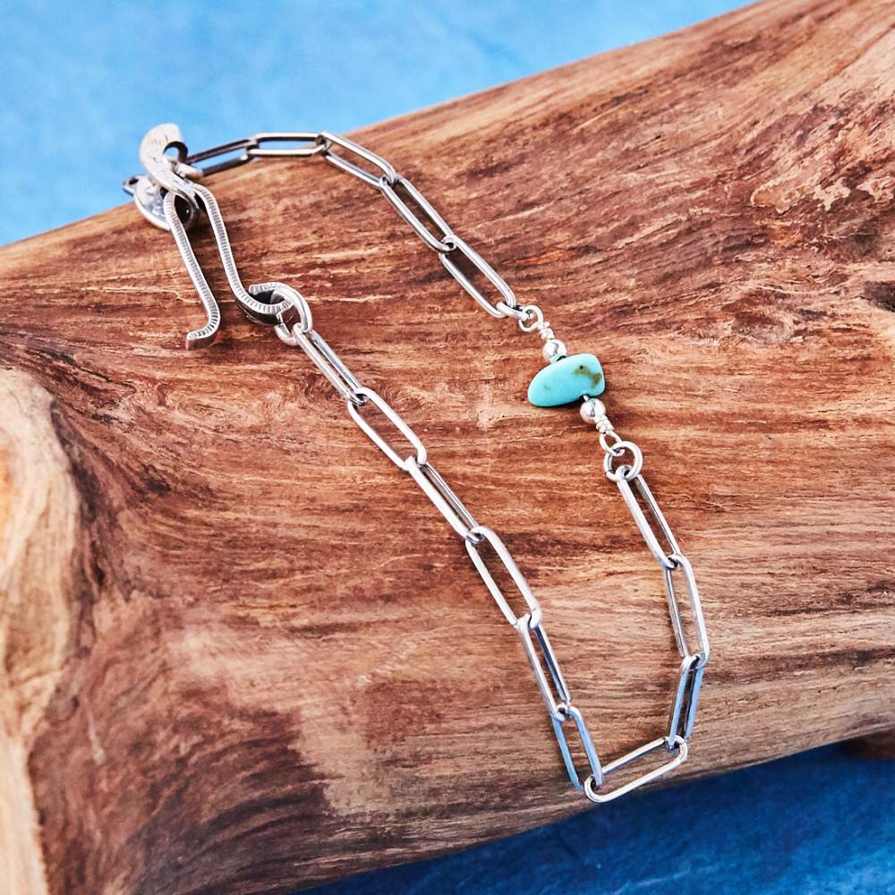 [NORTH WORKS][노스웍스] NICKEL DIME HOOK NAVAJO CHAIN BRACELET / N-628