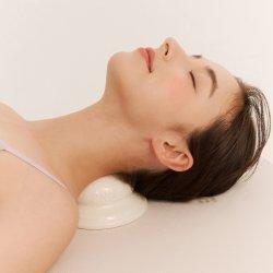 타원 도자기 지압 온열 마사지기 목 등 허리 마사지볼 2color