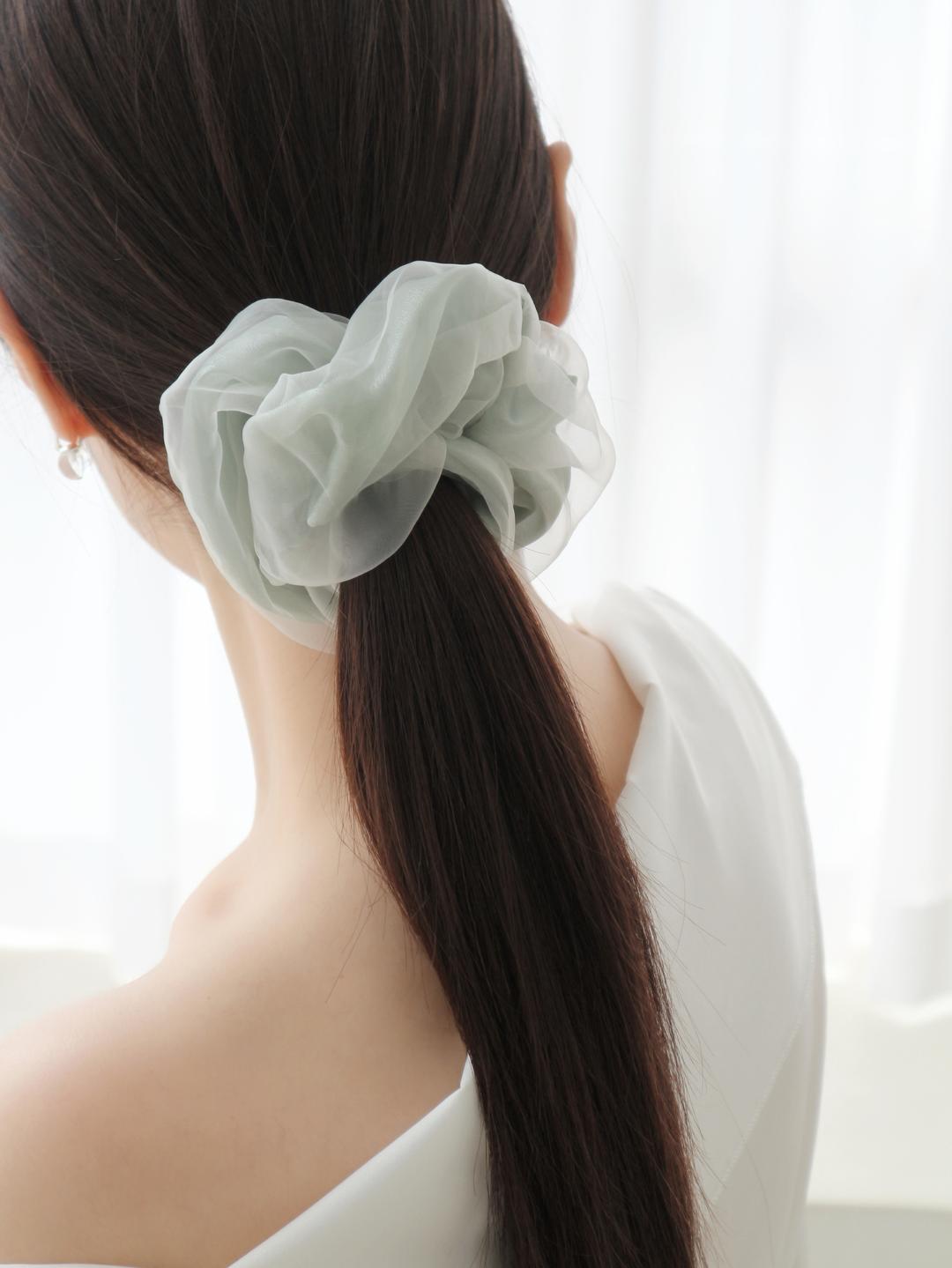 BLOOM SHEER DOUBLE ORGANZA SCRUNCHIE (6COLOR)