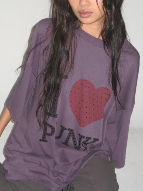 Punk Lovers T Shirt Smoky Purple