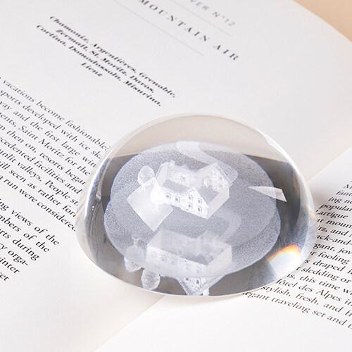 반구 문진+펠트 코스터