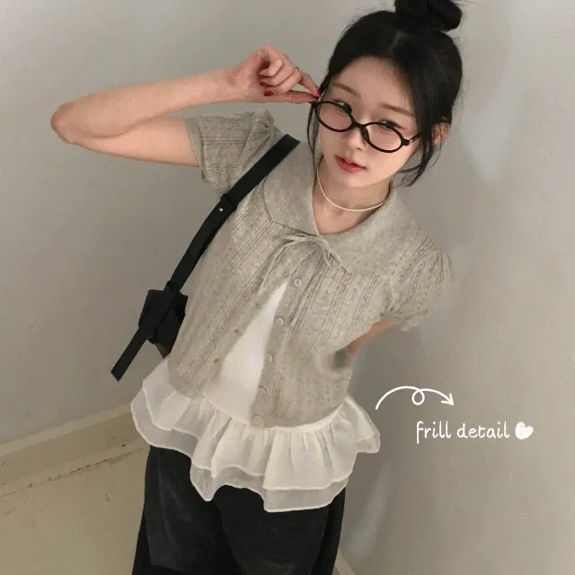 [봄신상🤍/레이어드] 린넨 쉬폰 뷔스티에 나시 레이어드 원피스