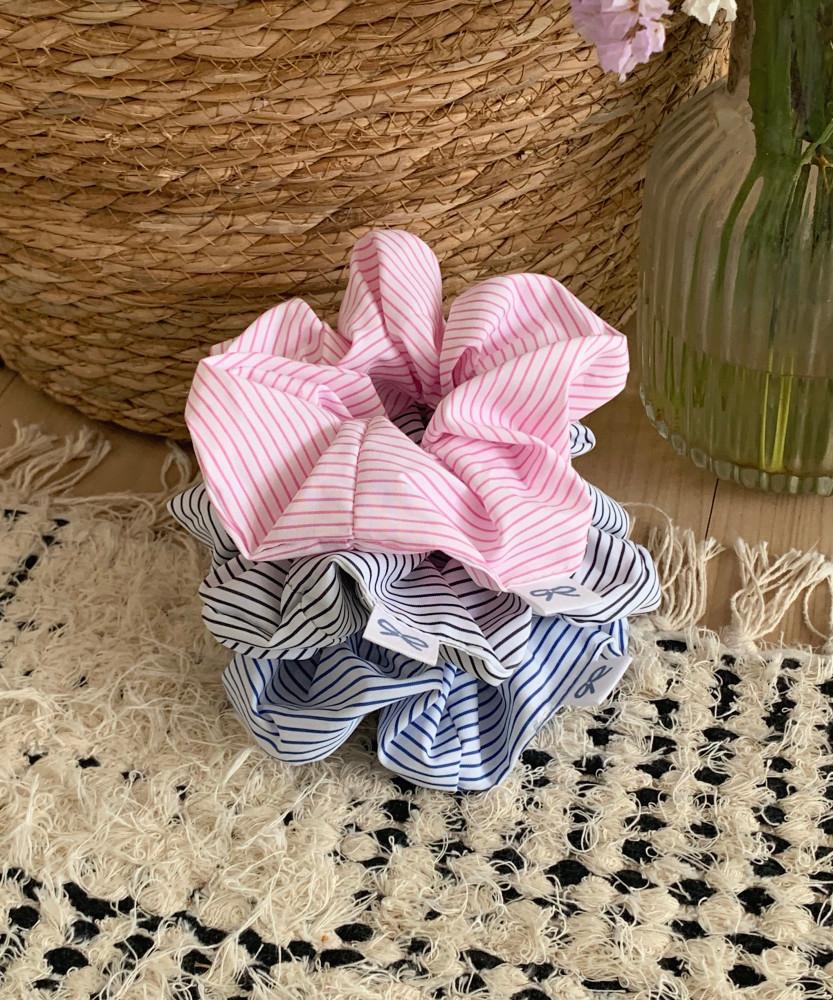 마린 스트라이프 헤어 스크런치 (3 color)