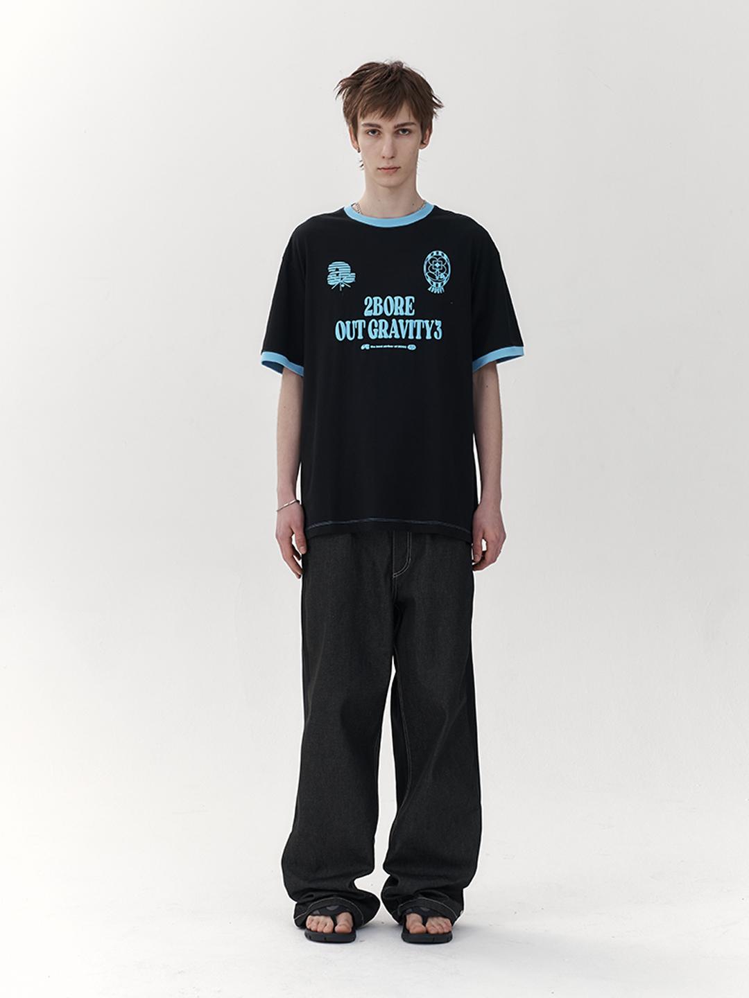 BORE OUT FOOT BALL T-SHIRT BLACK