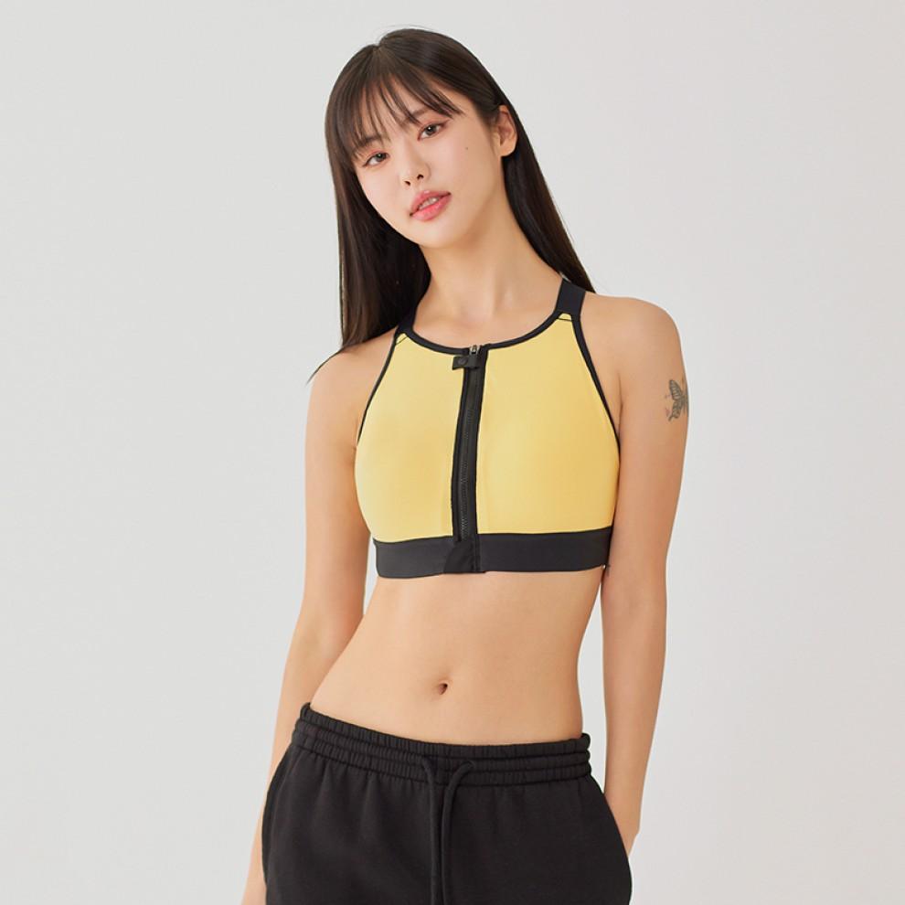 하이서포트 하이넥 집업 스포츠브라