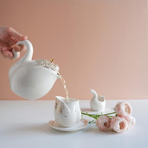 '조은, 쉼 Ceramics' 백조 잔*소서