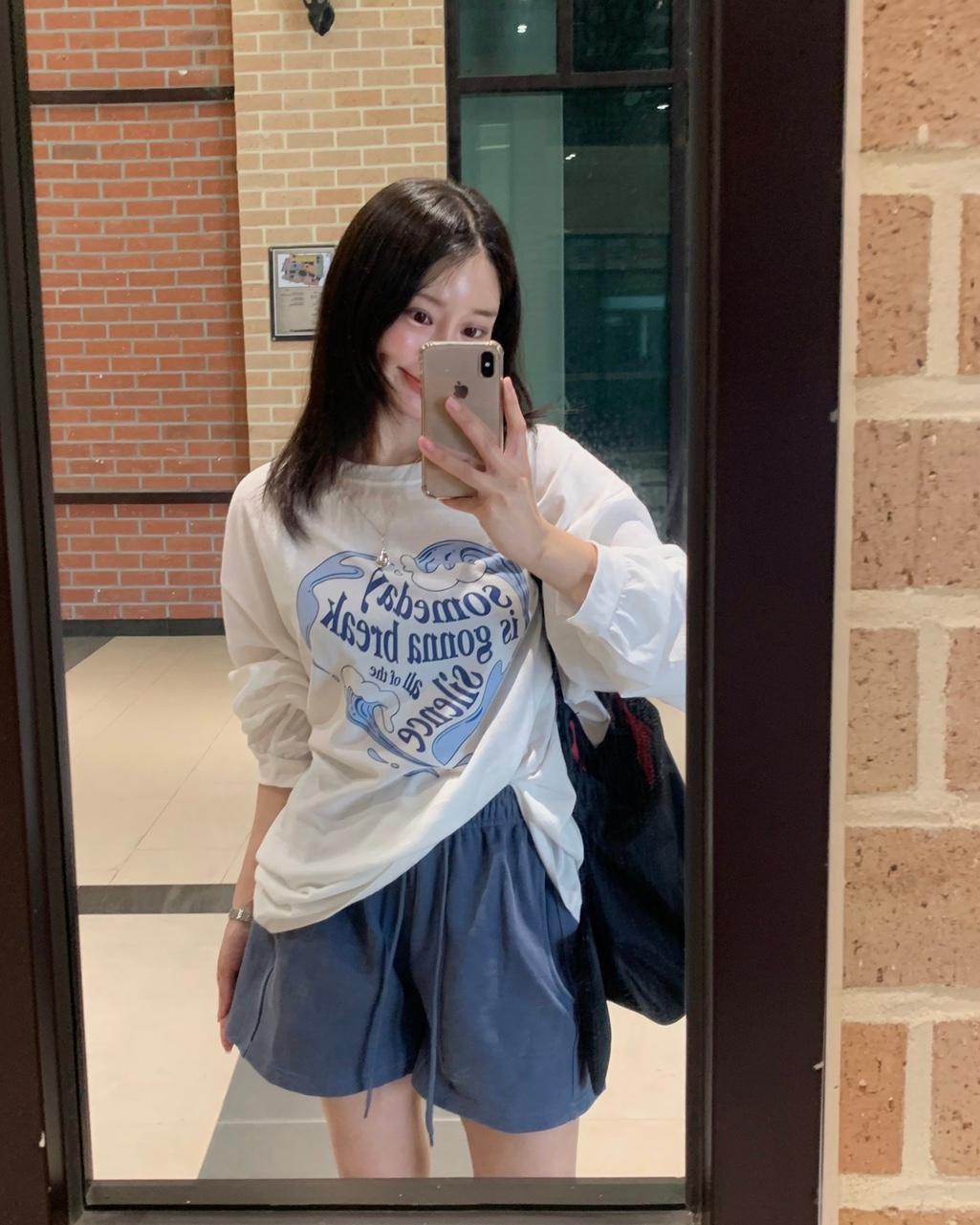 어반그래스 계곡 백숙룩 루즈핏 살안타 긴팔 어푸 티셔츠