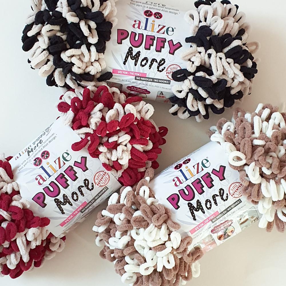 [재밌는 핑거니팅🖐]퍼피모어 PuffyMore 겨울용 특수사 극세사 블랭킷 망뜨기 알리제