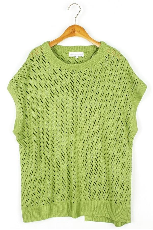 LIN X RED 오버숄더 레이어드 니트 베스트 WOMAN_L