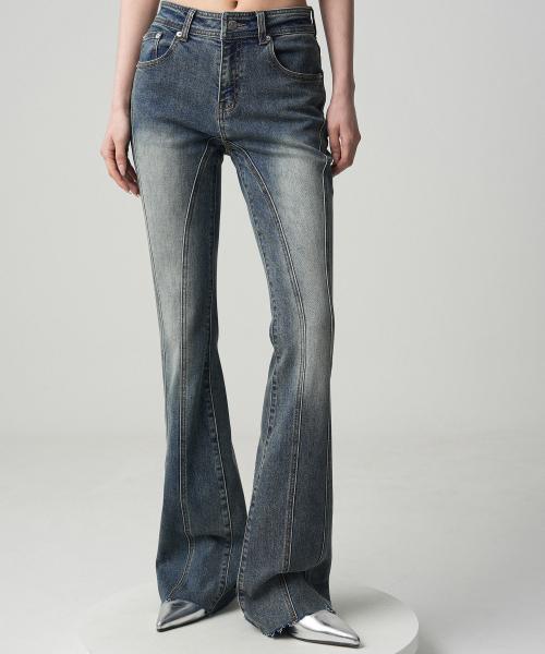 카시코 Kashiko Women Low Rise Washing Jean Black - 위시버킷