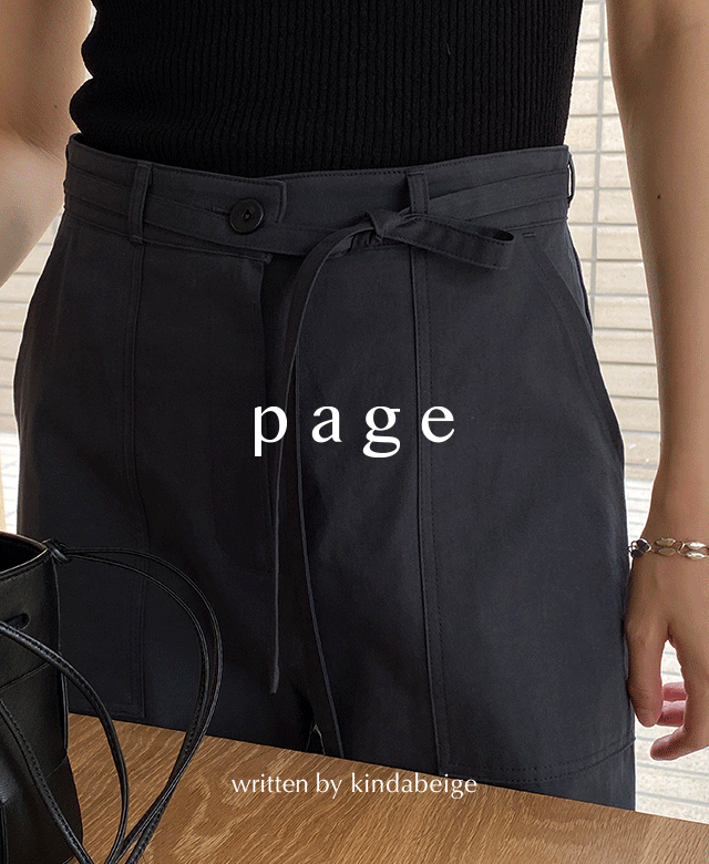 [page] 마르소 린넨 스트랩 팬츠 (classic charcoal) (*주문폭주/ 생산지연되어 2주 이상 소요될 수 있습니다.)