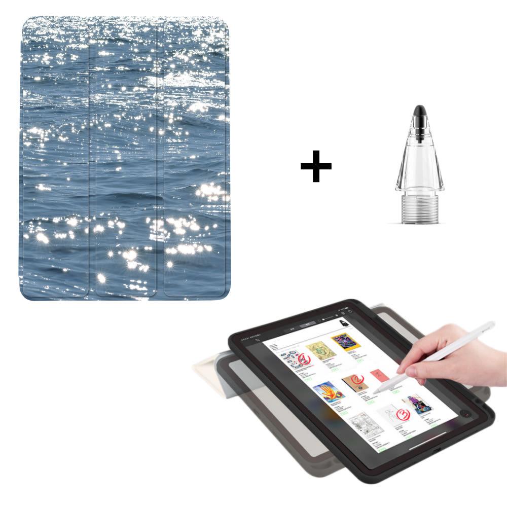 오드밤 윤슬 바다 에어6세대 11인치 5세대 4세대 10.9인치 아이패드 세로거치 케이스