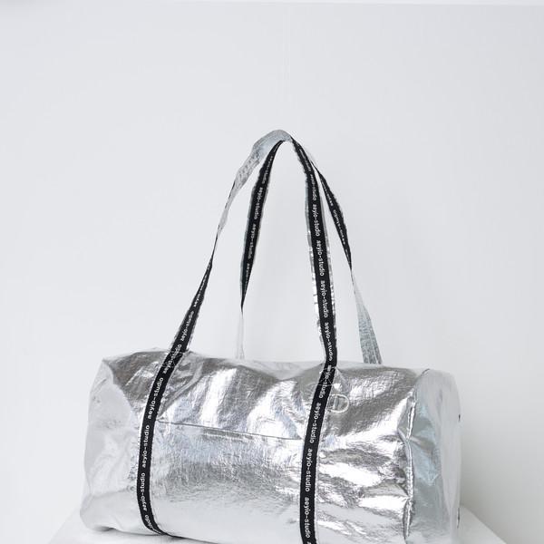 (12/30 순차배송)[aeyio] LOGO DAILY BOSTON BAG_SILVER_로고 데일리 보스턴백_ABT2000