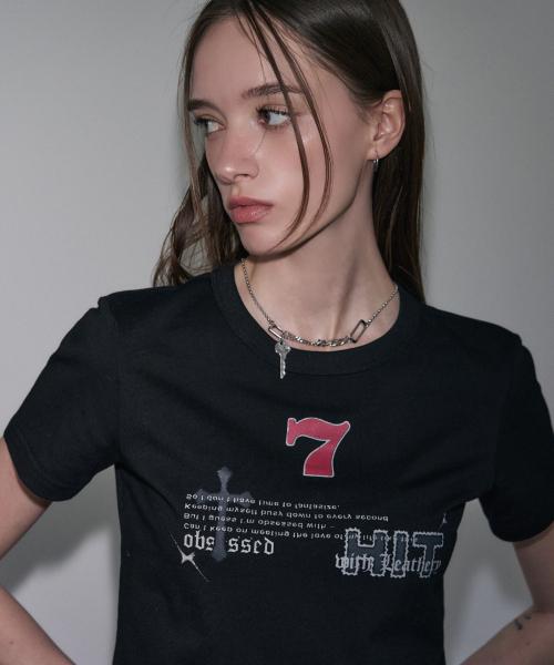 세븐 슬림 티 [BLACK]