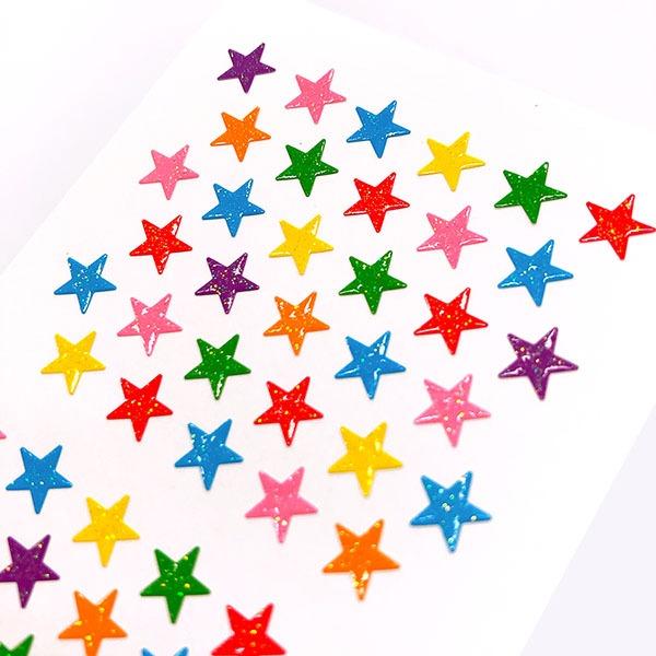 스티커펀 별 종이 글리터 펄 스티커 : JS 115