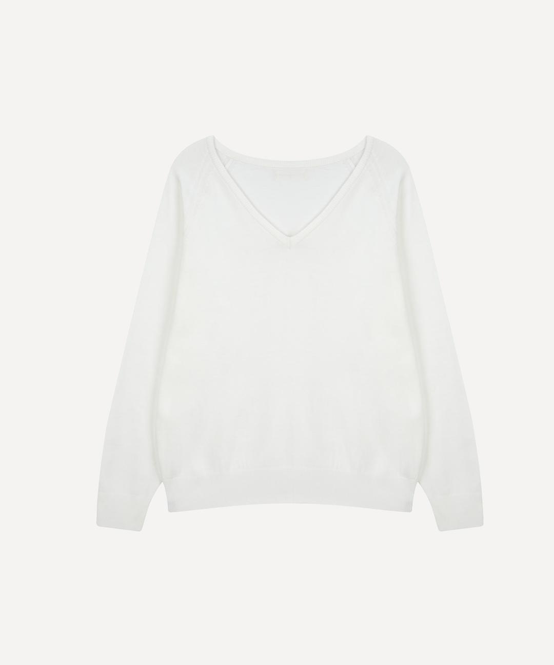 Dankedir signature V-Neck Knit - White
