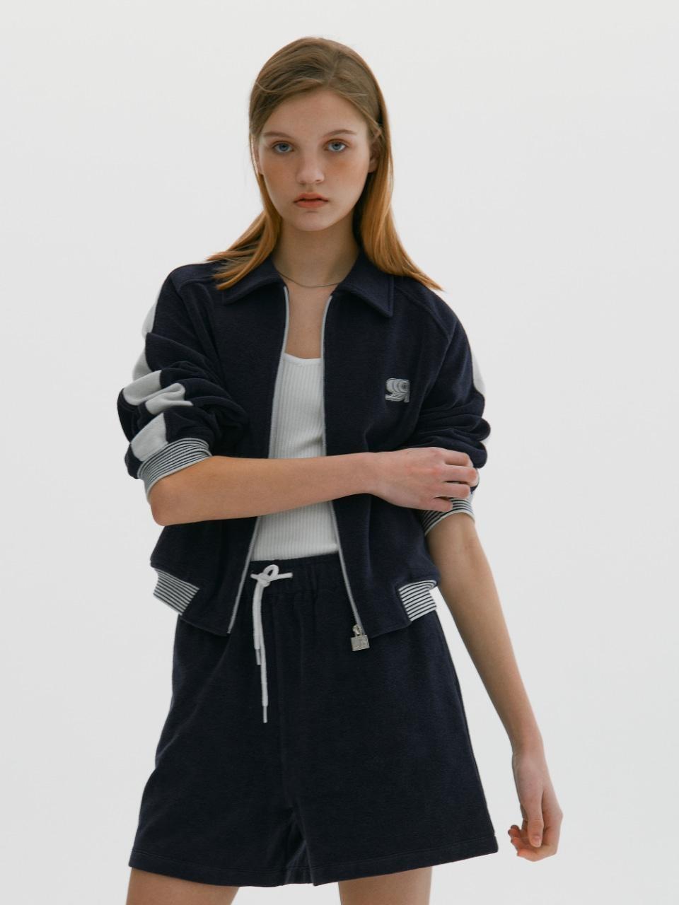 [클리어런스]RB Sports Retro Terry Track Zip-Up Navy