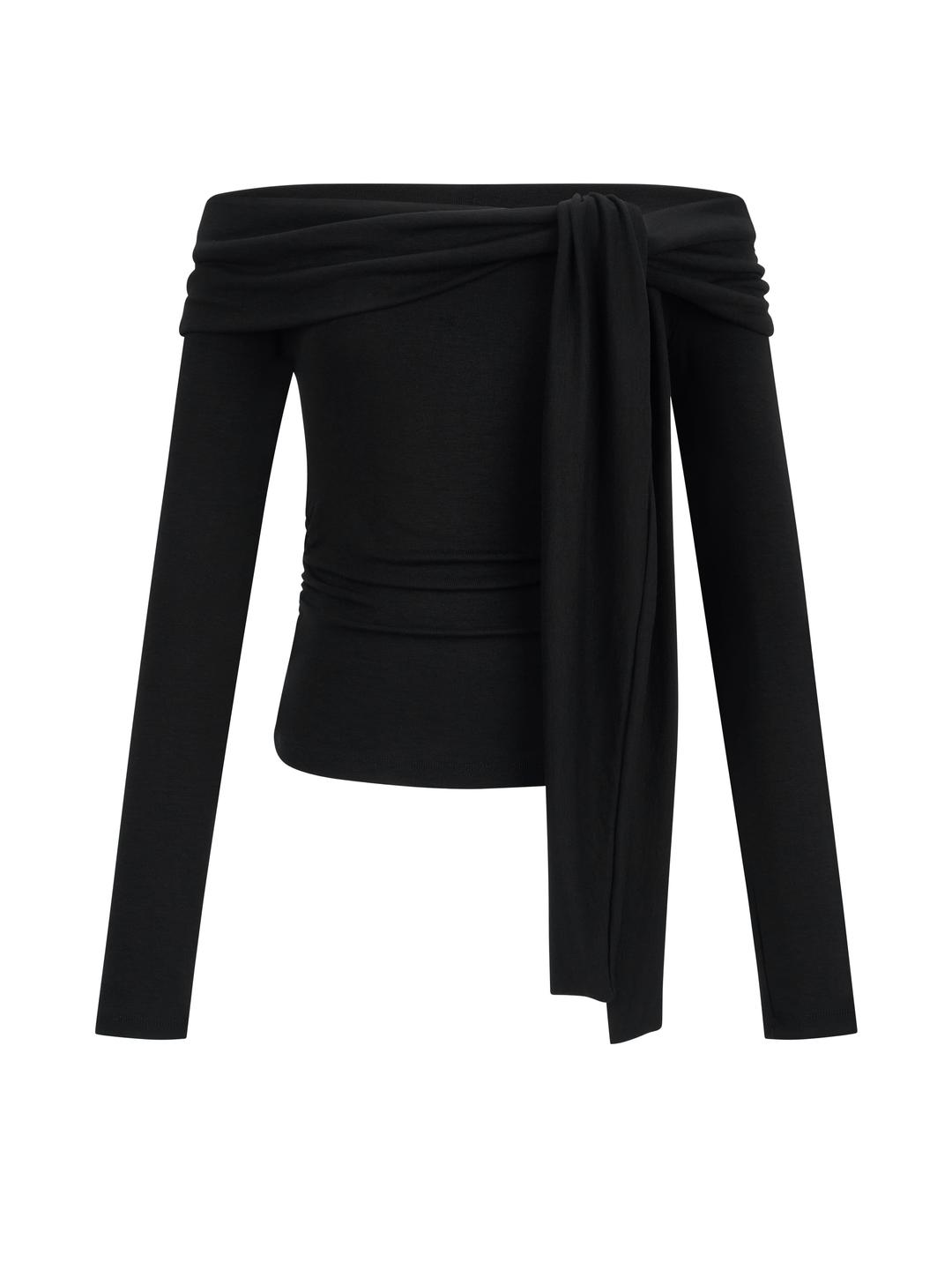 [2차][Re-stock] lily tie top_black