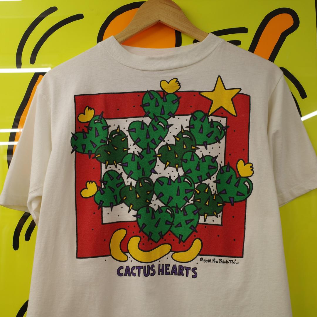1980's Cactus Hearts Art T-shirt