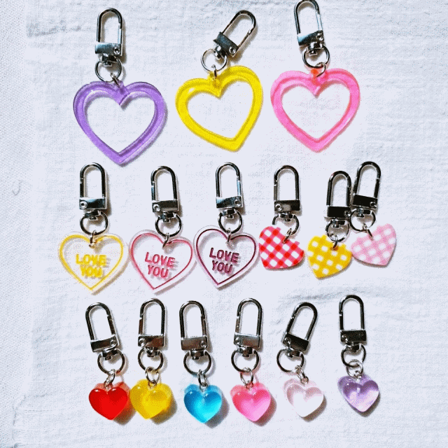 [1+1할인]버라이어티 하트 키링