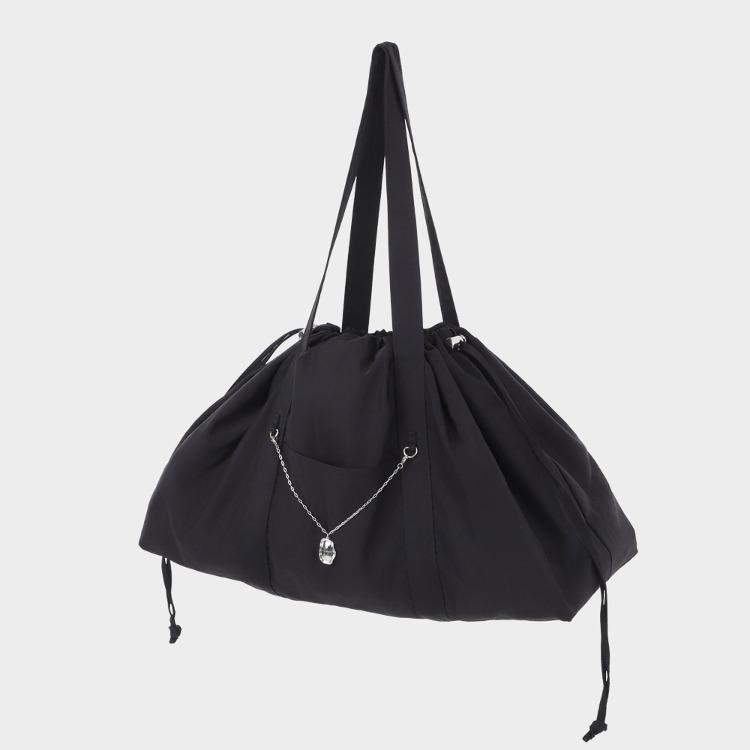 One Day Pendant String Bag_Black