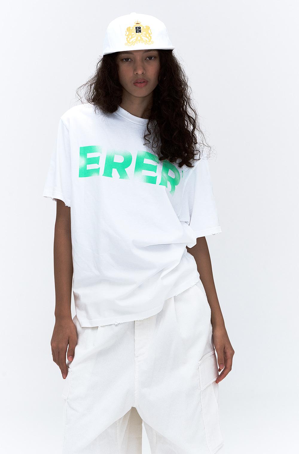 [UN] ERER Neon Graffiti T-Shirt White