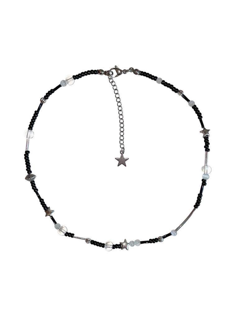 Clear Star Beads Necklace